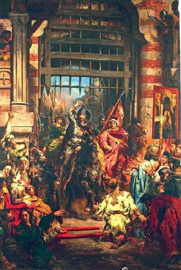 Boleslaw Chrobry and Svetopelk at Kiev, Jan Matejko